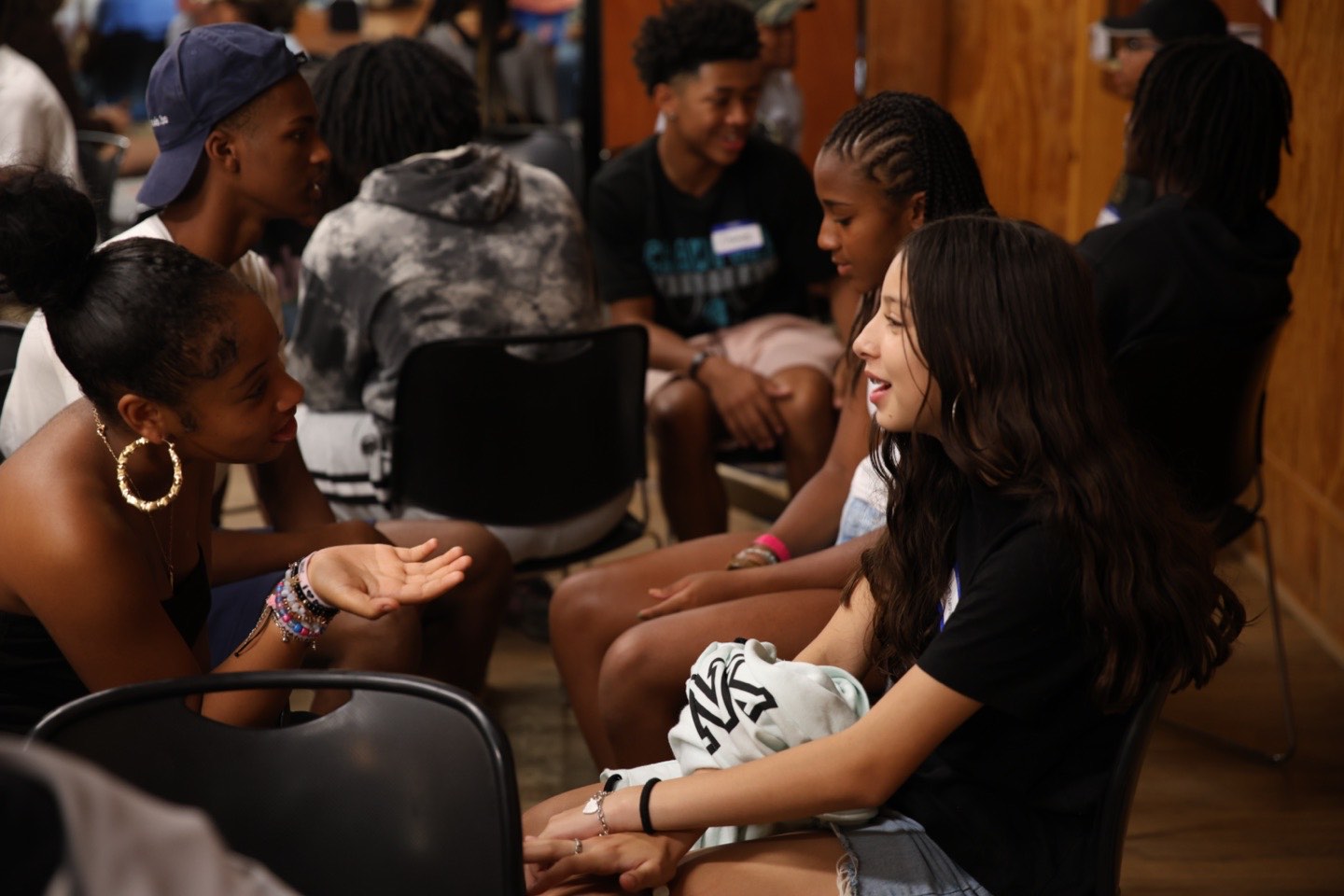 Teens at a Motivating the Teen Spirit workshop
