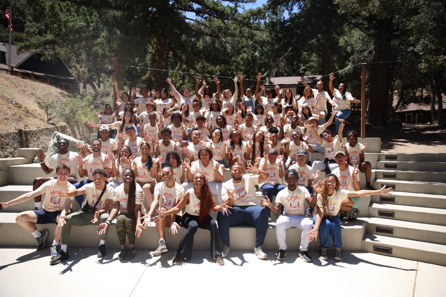 Teens and volunteers at a Motivating the Teen Spirit event